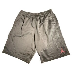 Jordan Dri-FIT Mens Basketball Shorts Black Red Jumpman 657497-010 Size M